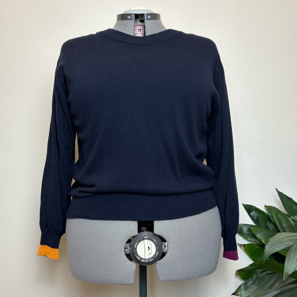 Navy Colorblock Sweater